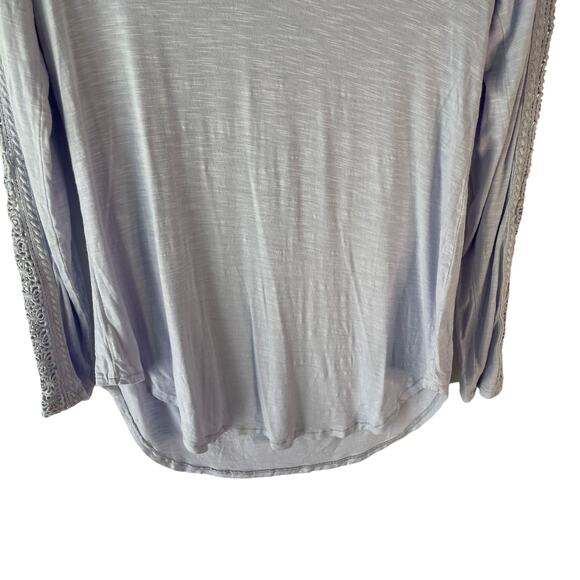 Anthropologie Delletta Women's Size Small Light Blue Blouse Cottage Rayon Light - Picture 5 of 9
